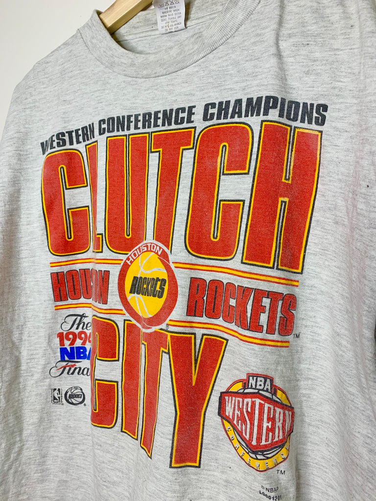 1994 Houston Rockets 'Clutch City' NBA Champions T-Shirt